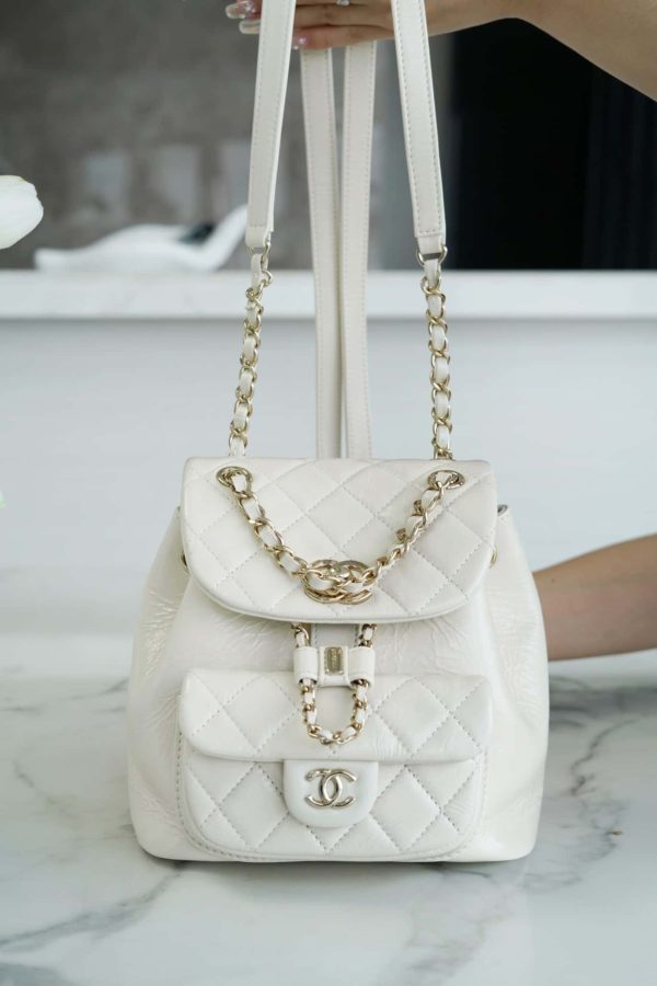 Mochila CHANEL 22C DUMA - Branca